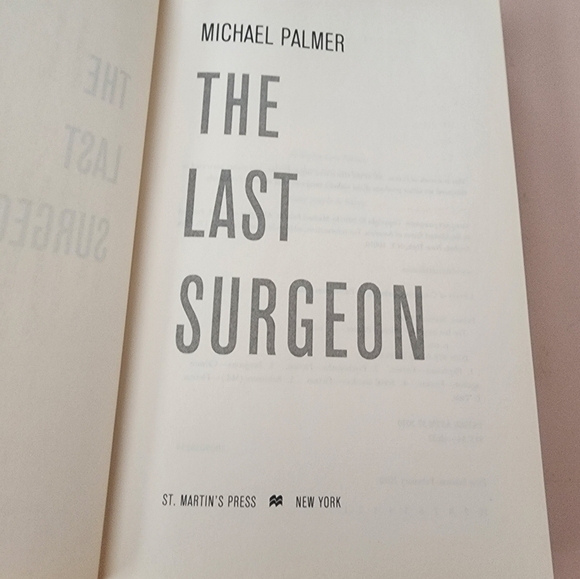 Michael Palmer "The Last Surgeon" Harback Book - Picture 6 of 7